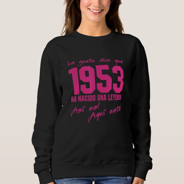 Sweatshirt Né 1953 Anniversaire tenue Vintage 1953 Célébratio (Devant)