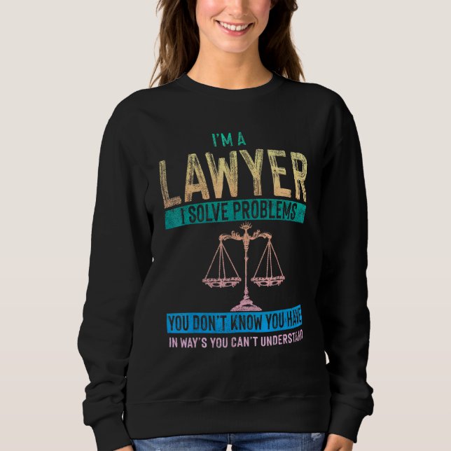 Sweatshirt Né À Argue Avocats Loi 3 (Devant)