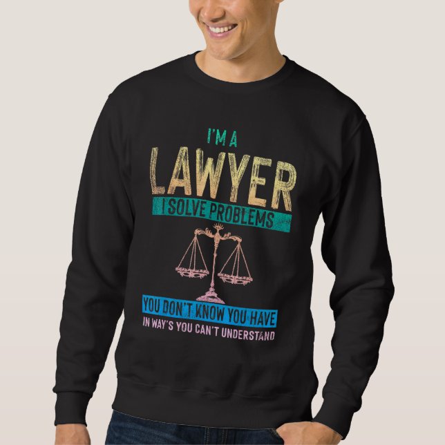 Sweatshirt Né À Argue Avocats Loi 3 (Devant)