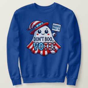 Sweatshirt Ne bouge pas, vote ! Harris Walz 2024 Halloween Ma