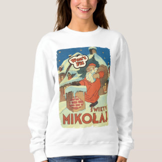 Sweatshirt Ne convient pas - Drôle de père Noël rétro.