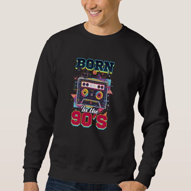 Sweatshirt Né Dans Les Années 90 Design 90s R&B (Devant)