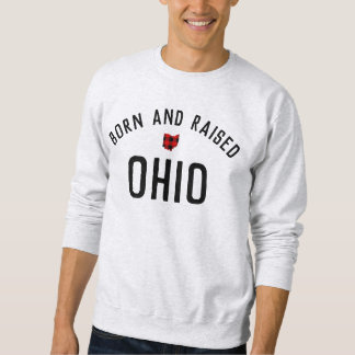 Sweatshirt Né et élevé Ohio Classic Block State Pride