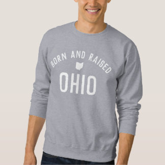 Sweatshirt Né et élevé Ohio Classic Block State Pride