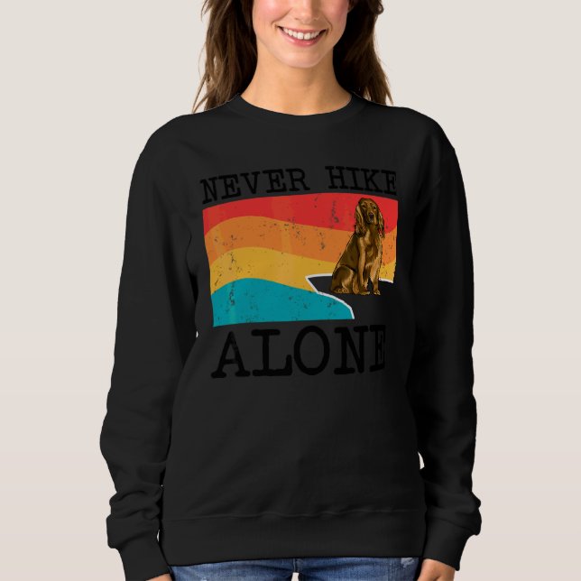 Sweatshirt Ne jamais faire de randonnée seul Cocker Spaniel G (Devant)