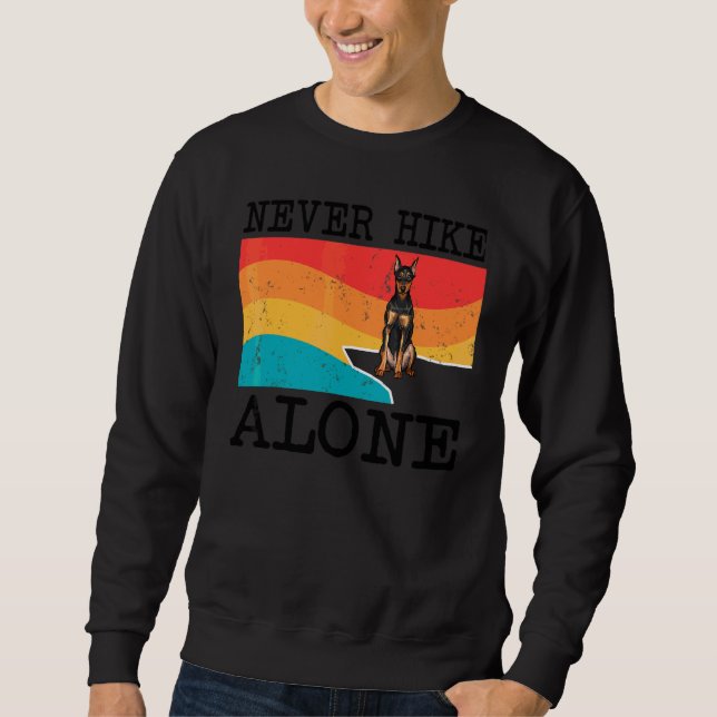 Sweatshirt Ne jamais faire de randonnée seul Graphique de ran (Devant)