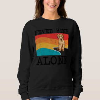 Sweatshirt Ne jamais randonner seul Graphique de randonnée No