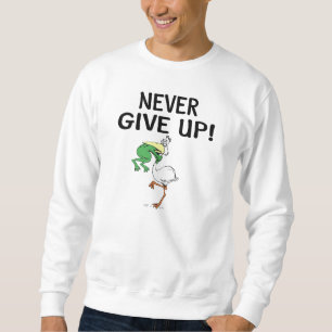 Sweatshirt Ne jamais renoncer à la motivation pélican et gren
