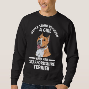 Sweatshirt Ne jamais se tenir entre Staffordshire Terrier Ani