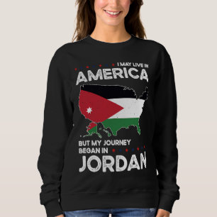 Sweatshirt Né Jordanien Jordanie Américaine États-Unis Citoye