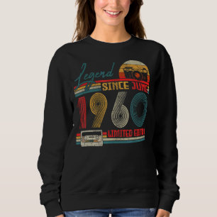Sweatshirt Né Juin 1960 Légende Depuis Juin 1960 62 Ans