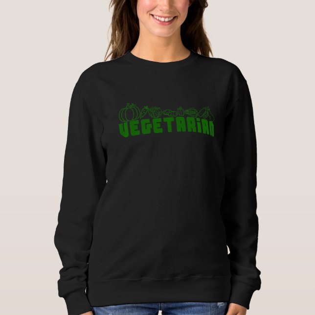 Sweatshirt Ne me demandez pas pourquoi je suis végane  Végéta (Devant)
