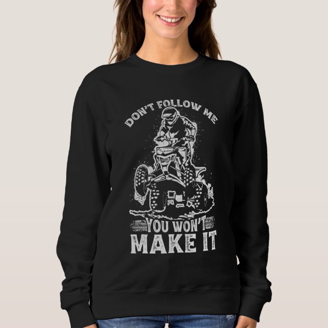 Sweatshirt Ne me suivez pas Vous ne le rendrez pas dérangé Mu (Devant)