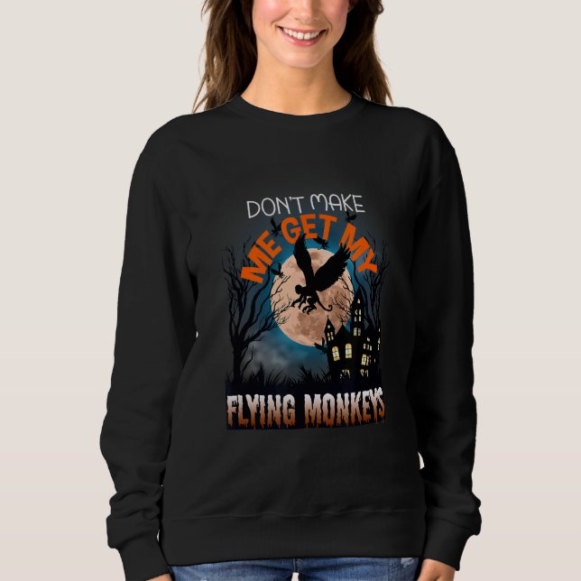Sweatshirt Ne m'oblige pas à payer mes frais d'Halloween pour (Devant)
