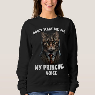 Sweatshirt Ne m'oblige pas à utiliser ma voix principale prin