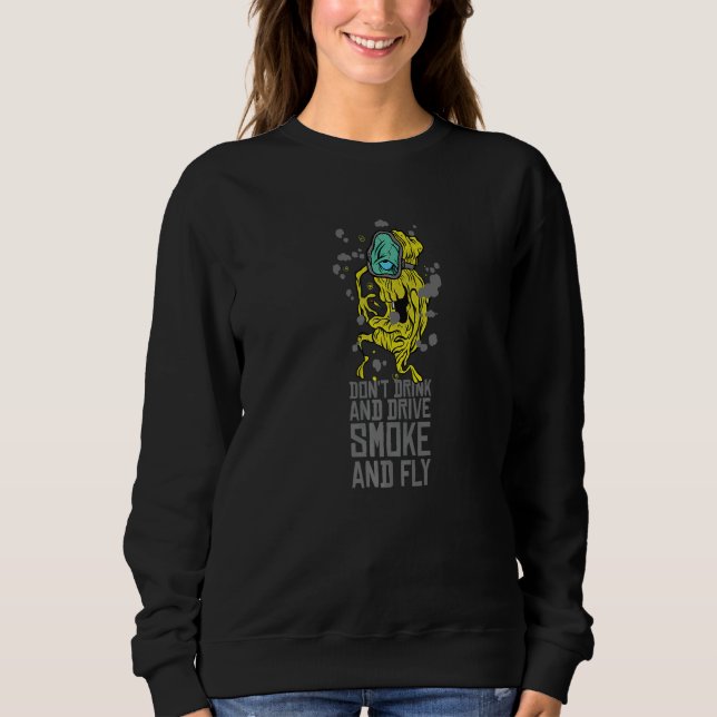 Sweatshirt Ne pas boire et conduire un devis (Devant)