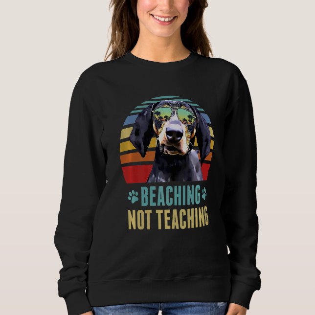Sweatshirt Ne pas enseigner Bluetick Coonhound Dog Summ (Devant)