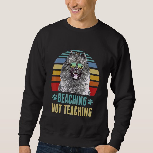 Sweatshirt Ne pas enseigner Keeshonden Chien Summ de l'enseig (Devant)
