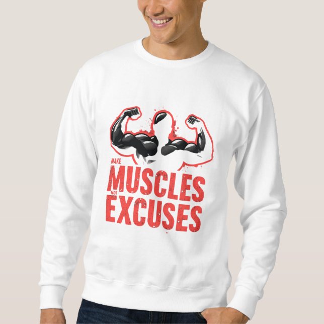 Sweatshirt Ne pas exposer les muscles (Devant)