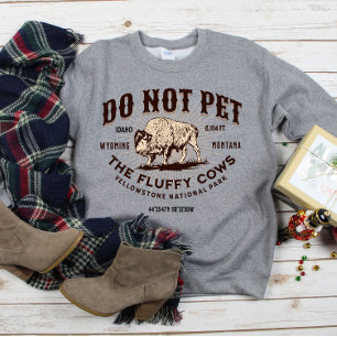 Sweatshirt Ne pas familiariser avec les vaches à la luffée Bi