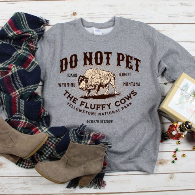 Sweatshirt Ne pas familiariser avec les vaches à la luffée Bi (Créateur téléchargé)