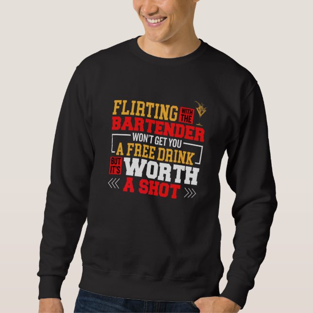 Sweatshirt Ne Pas Flirter Avec Le Gardien De Garde Dans Le Ba (Devant)