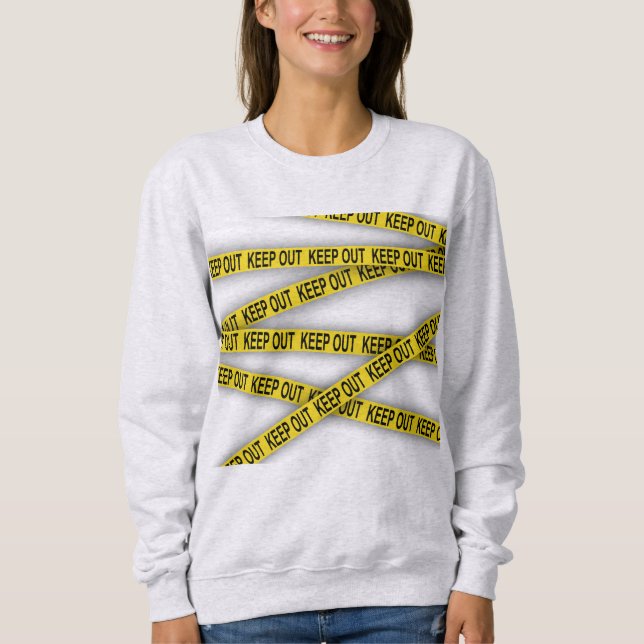 Sweatshirt Ne pas rester à l'écart ne pas traverser la bande  (Devant)