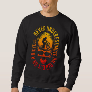 Sweatshirt Ne sous-estimez jamais un vieil homme à vélo Mtb S