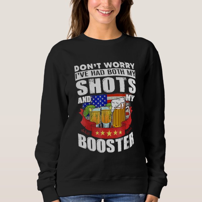 Sweatshirt Ne vous inquiétez pas, j'ai eu mes deux chaussures (Devant)