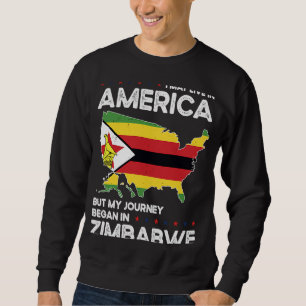 Sweatshirt Né Zimbabwe Zimbabwe Etats-Unis