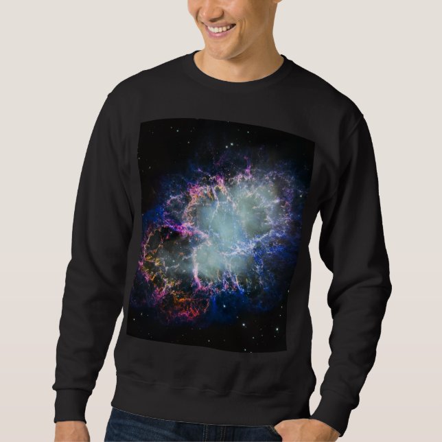 Sweatshirt Nébuleuse du Crabe arc-en-ciel Photo complète (Devant)