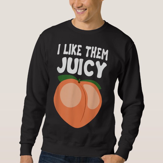 Sweatshirt Nectarines de pêche juteuse Apricots Panier de fru (Devant)