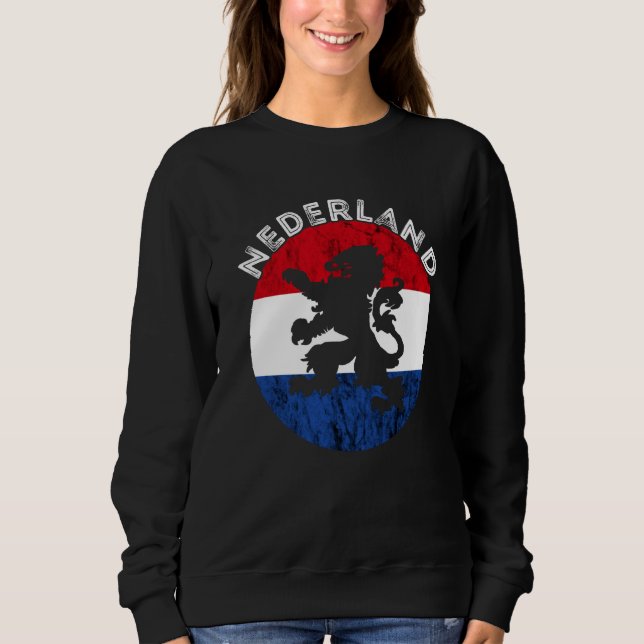 Sweatshirt Nederland Dutch Flag Emblem Dutch Pride Holland Ne (Devant)