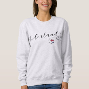 Sweatshirt Nederland Heart Sweatshirt, Pays-Bas
