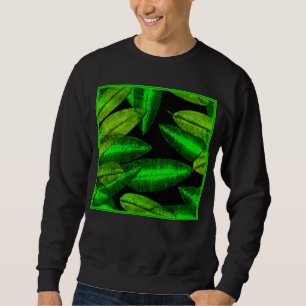 Sweatshirt Neon Green Art Feuille. Acheter maintenant