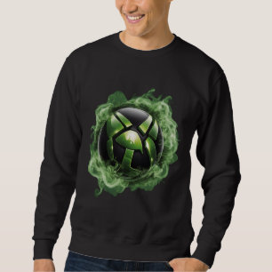 Sweatshirt Neon Green Xbox Smoke : Design exclusif de T-shirt
