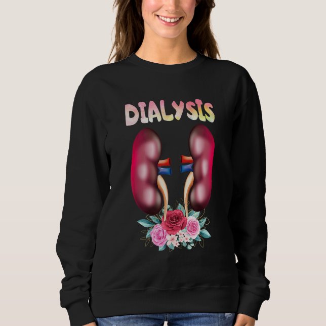 Sweatshirt Néphrologie de l'infirmière dialyse Maladie rénale (Devant)