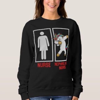 Sweatshirt Néphrology Nurse Unicorn Dialysis Nursing Rn 1