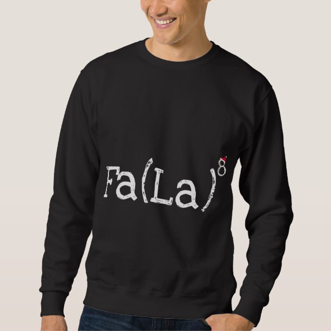 Sweatshirt Nerd de Noël amusant - Mignonne Math Fa La La La L (Devant)