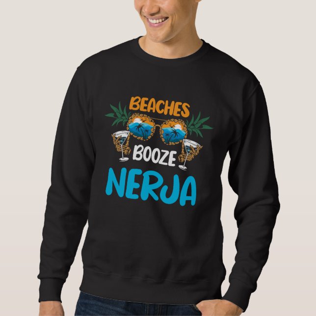Sweatshirt Nerja Beaches Funny Spain Vacation Matching (Devant)