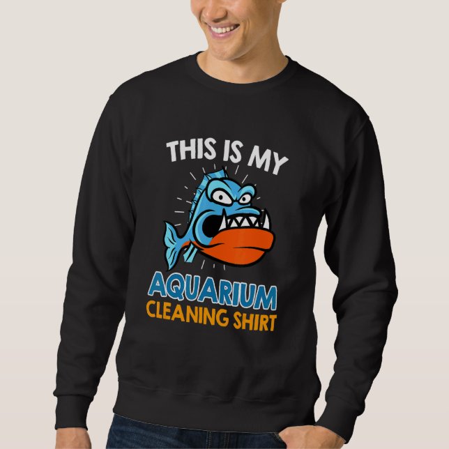 Sweatshirt Nettoyage de l'aquarium d'Aquarist (Devant)