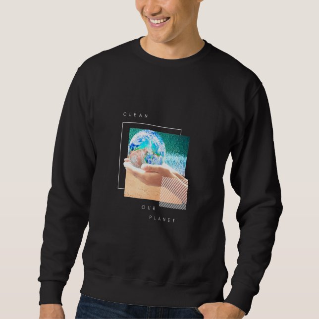 Sweatshirt Nettoyer notre planète (Devant)