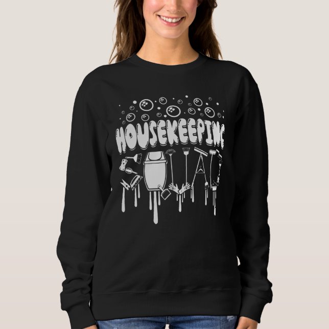 Sweatshirt Nettoyeur de l'équipe de ménage (Devant)