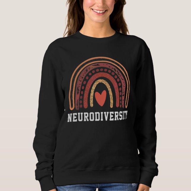 Sweatshirt Neurodiversity Spectrum Rainbow Autism Award Mo (Devant)