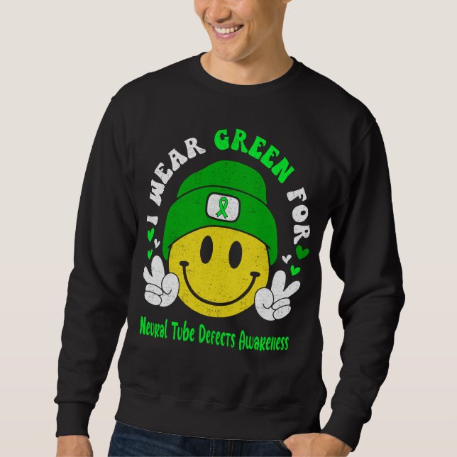 Sweatshirt NeuroTube Defects Aware Ribbon Support Toxiques (Devant)