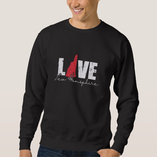 Sweatshirt New Hampshire Love New Hamsphire USA (Devant)