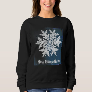 Sweatshirt New Hampshire Snowflake Pour Skier & Snowboarder C