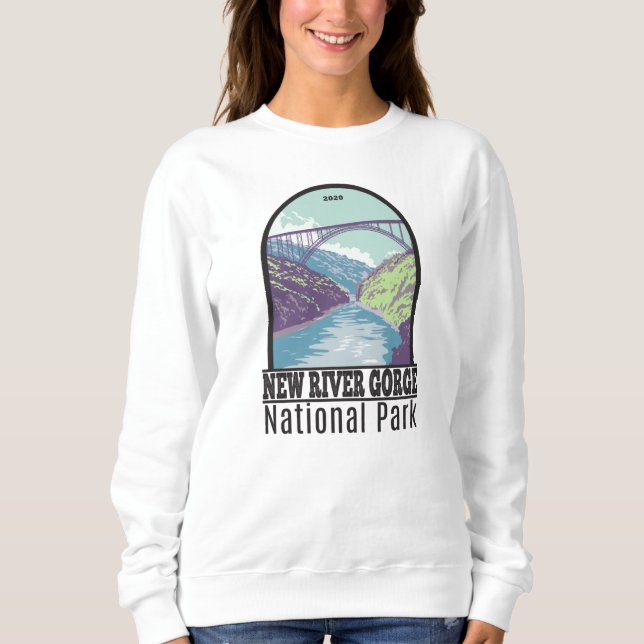 Sweatshirt New River Gorge National Park West Virginia Bridge (Devant)