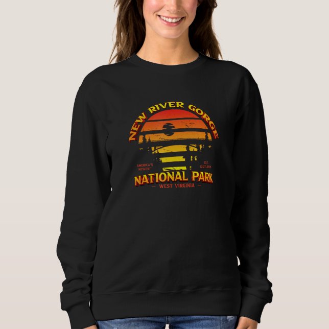 Sweatshirt New River Gorge National Park West Virginia Usa So (Devant)