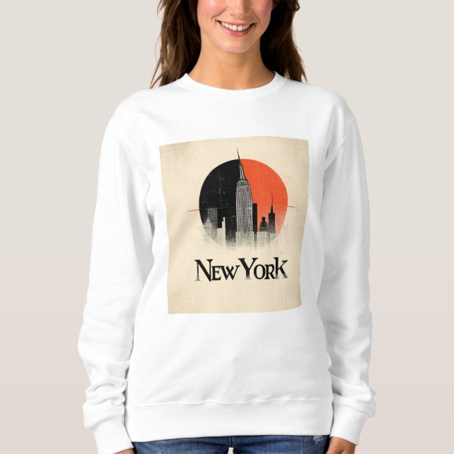 Sweatshirt New York Limited Edition - 1960s Style Graphic (Devant)